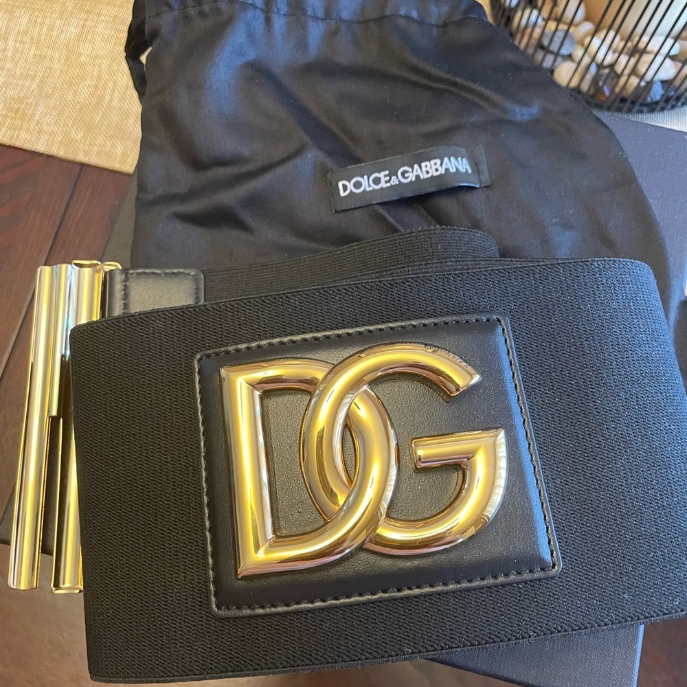 Dolce & Gabbana wide stretch belt